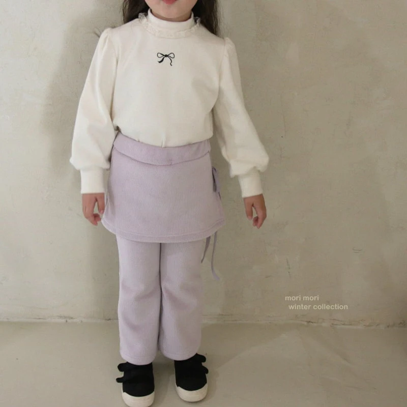 Mori Mori - Korean Children Fashion - #childofig - Winter Layered Bootcut Pants - 3