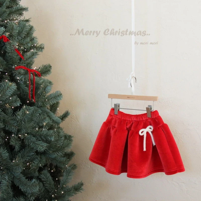 Mori Mori - Korean Children Fashion - #discoveringself - Christmas Skirt - 3