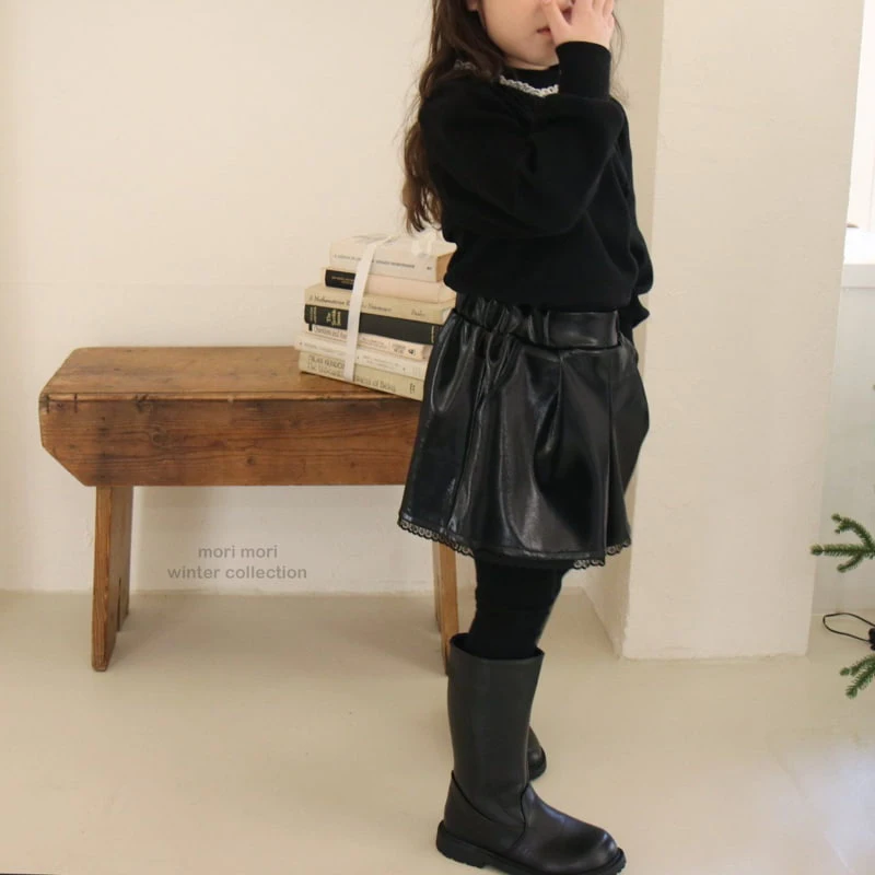 Mori Mori - Korean Children Fashion - #fashionkids - City Velvet Skirt Pants - 10