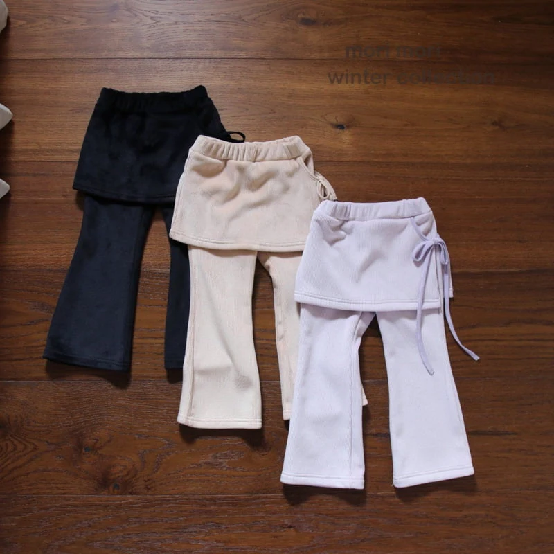 Mori Mori - Korean Children Fashion - #kidzfashiontrend - Winter Layered Bootcut Pants - 11