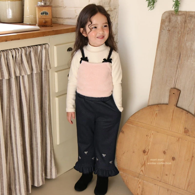 Mori Mori - Korean Children Fashion - #minifashionista - Ribbon Frill Pants - 6