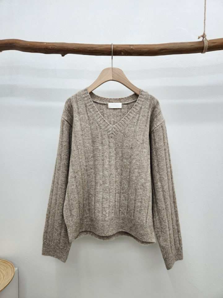 Most - Korean Women Fashion - #momslook - Stock Rib Knit Sweater - 2