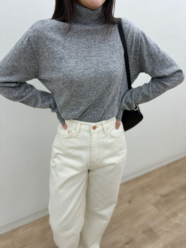 Most - Korean Women Fashion - #momslook - Cahsemere Turtleneck Tee - 6