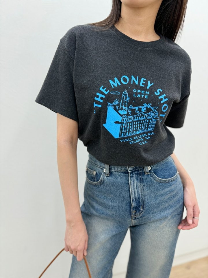 Most - Korean Women Fashion - #momslook - Money Peach Tee - 3