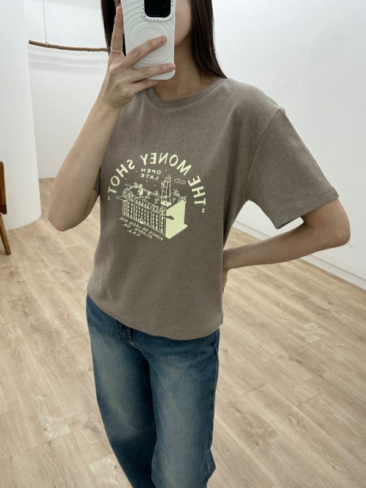 Most - Korean Women Fashion - #momslook - Money Peach Tee - 9