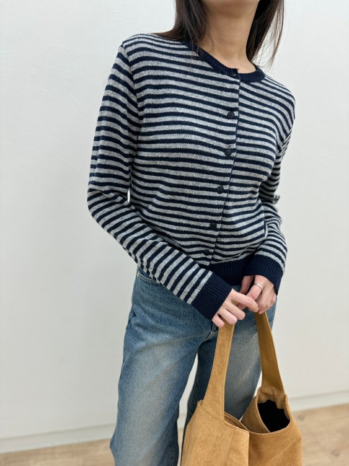 Most - Korean Women Fashion - #momslook - Cashmere Stripe Cardigan