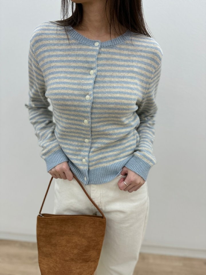 Most - Korean Women Fashion - #momslook - Cashmere Stripe Cardigan - 5