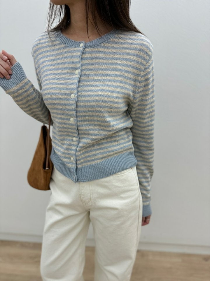 Most - Korean Women Fashion - #momslook - Cashmere Stripe Cardigan - 7