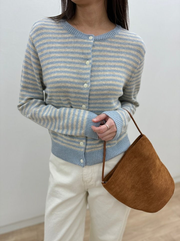 Most - Korean Women Fashion - #momslook - Cashmere Stripe Cardigan - 8