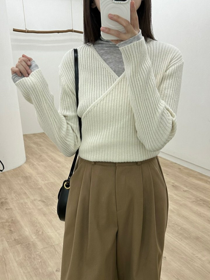 Most - Korean Women Fashion - #momslook - Reve Knit Top - 4