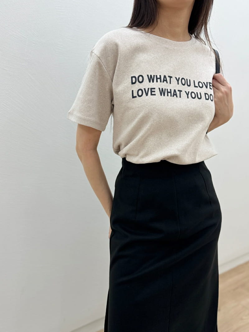 Most - Korean Women Fashion - #romanticstyle - Love Peach Tee