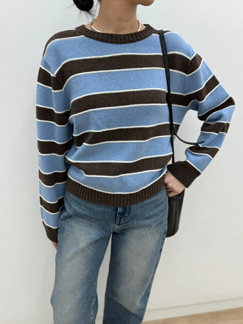 Most - Korean Women Fashion - #thelittlethings - Combo Stripe Knit Sweater - 2