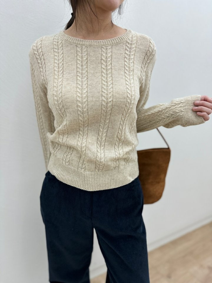 Most - Korean Women Fashion - #vintagekidsstyle - Former Twist Knit Sweater - 9