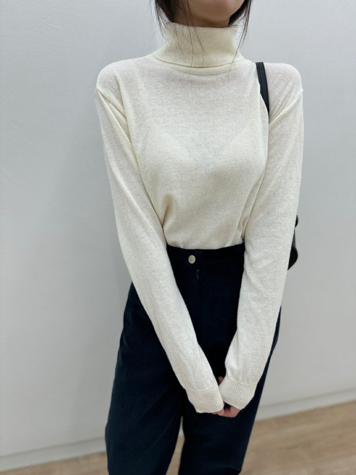 Most - Korean Women Fashion - #womensfashion - Cahsemere Turtleneck Tee - 3