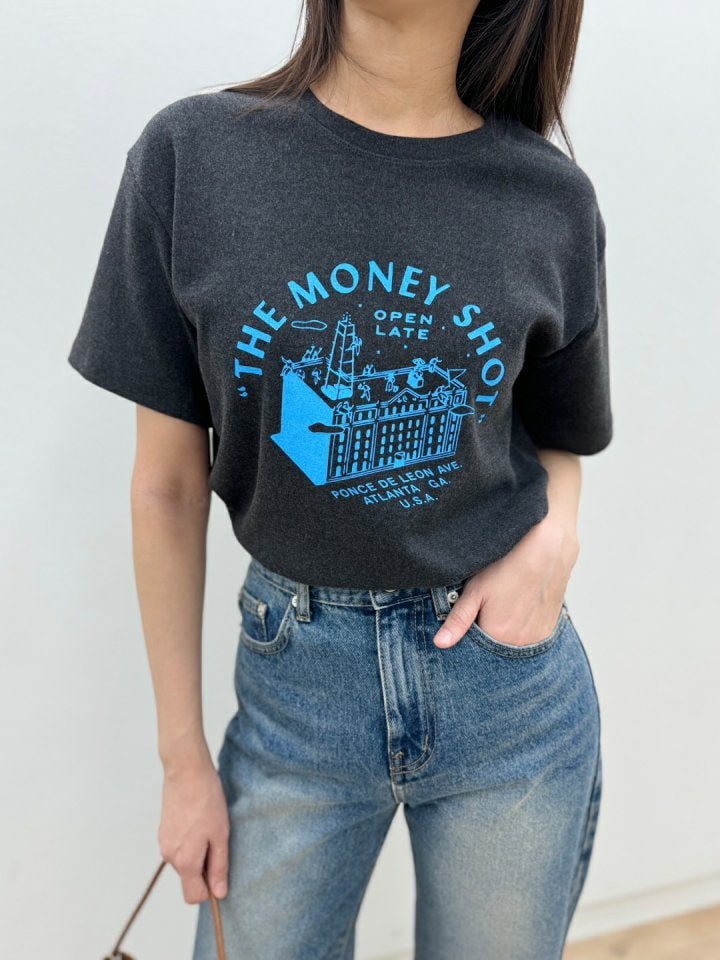 Most - Korean Women Fashion - #womensfashion - Money Peach Tee - 2