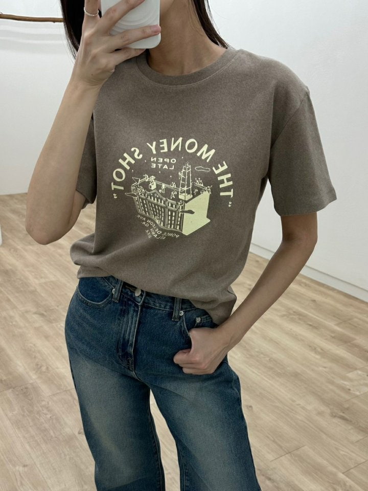 Most - Korean Women Fashion - #womensfashion - Money Peach Tee - 6