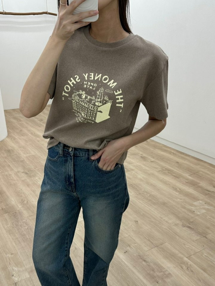 Most - Korean Women Fashion - #womensfashion - Money Peach Tee - 8