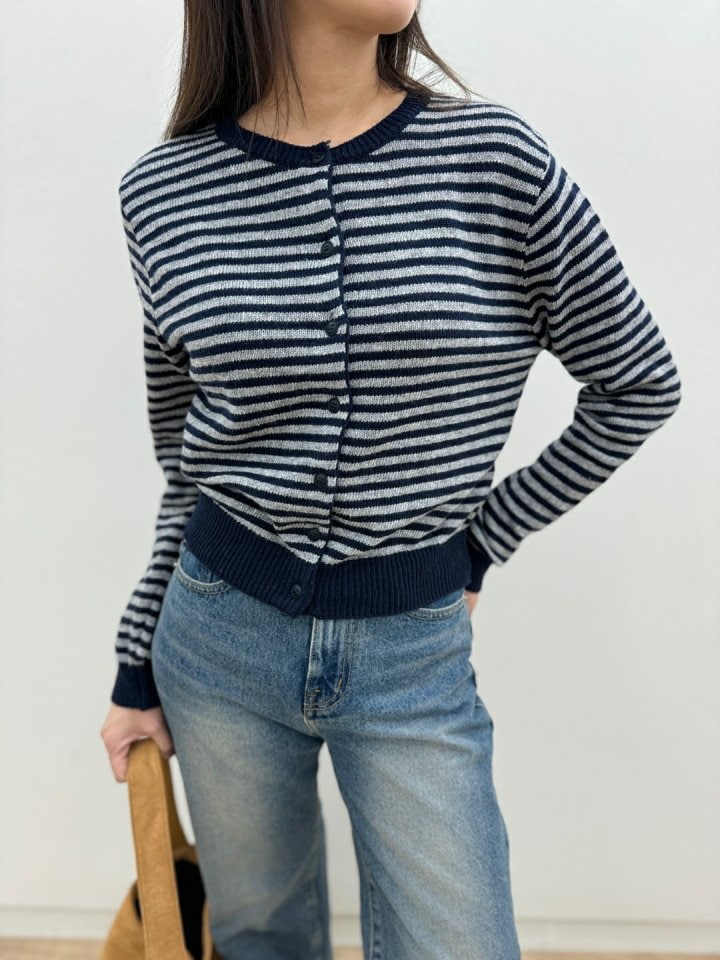 Most - Korean Women Fashion - #momslook - Cashmere Stripe Cardigan - 4