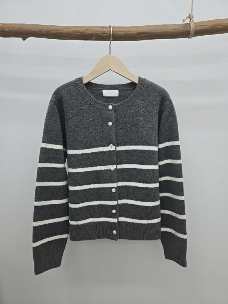 Most - Korean Women Fashion - #womensfashion - Ov Stripe Cardigan - 3