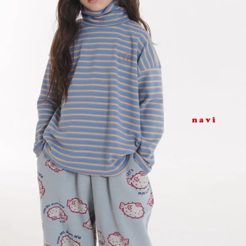 Navi - Korean Children Fashion - #childofig - Mini Pin Turtleneck Tee - 3