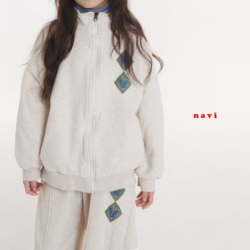 Navi - Korean Children Fashion - #childofig - Plain Zip-up Jacket - 10