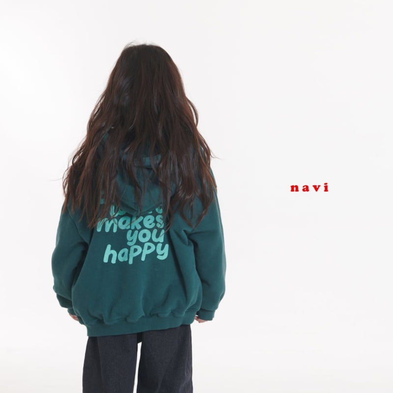 Navi - Korean Children Fashion - #childofig - Do What Hooded Zip-up Jacket - 5