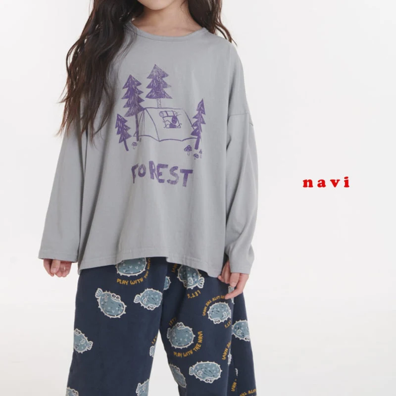 Navi - Korean Children Fashion - #childofig - Forest Tee - 2