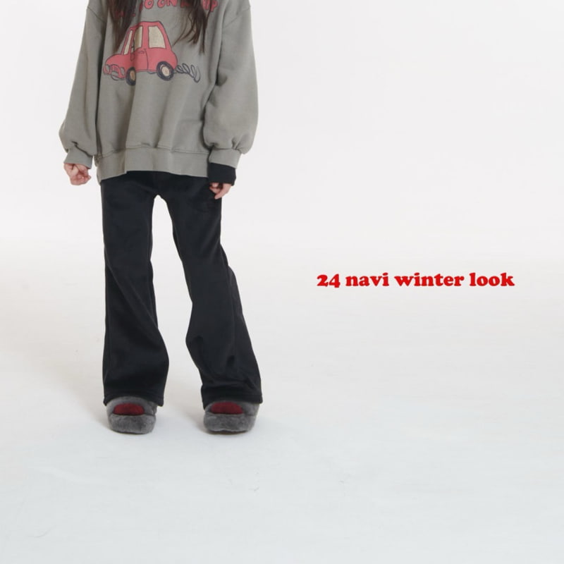 Navi - Korean Children Fashion - #childrensboutique - Winter Bootcut Pants - 2