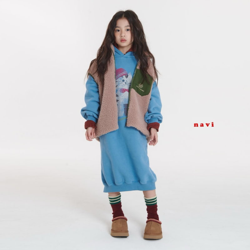 Navi - Korean Children Fashion - #childrensboutique - Meow One-piece