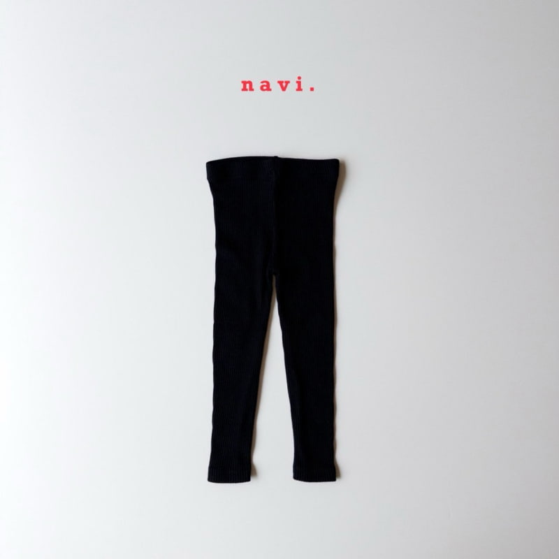 Navi - Korean Children Fashion - #designkidswear - Ribbed Leggings - 6