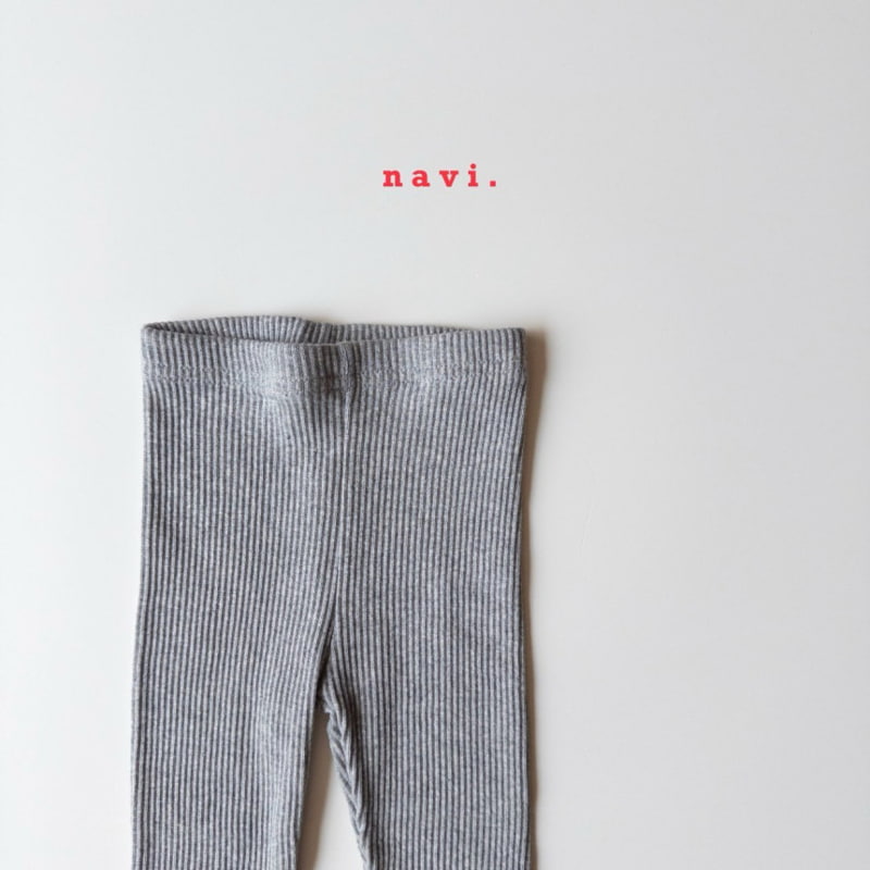 Navi - Korean Children Fashion - #kidsshorts - Ribbed Leggings - 9