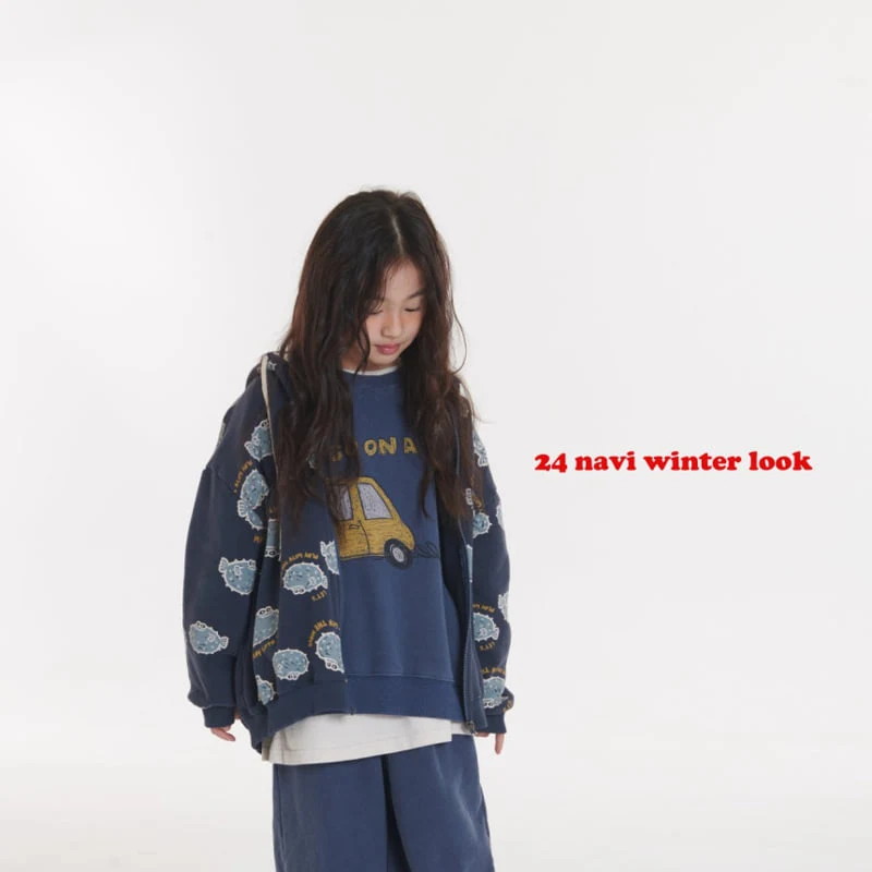 Navi - Korean Children Fashion - #kidsshorts - Fish Hooded Zip-up Jacket - 6