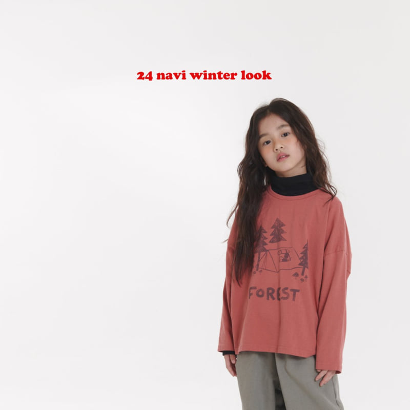 Navi - Korean Children Fashion - #kidsshorts - Forest Tee - 8