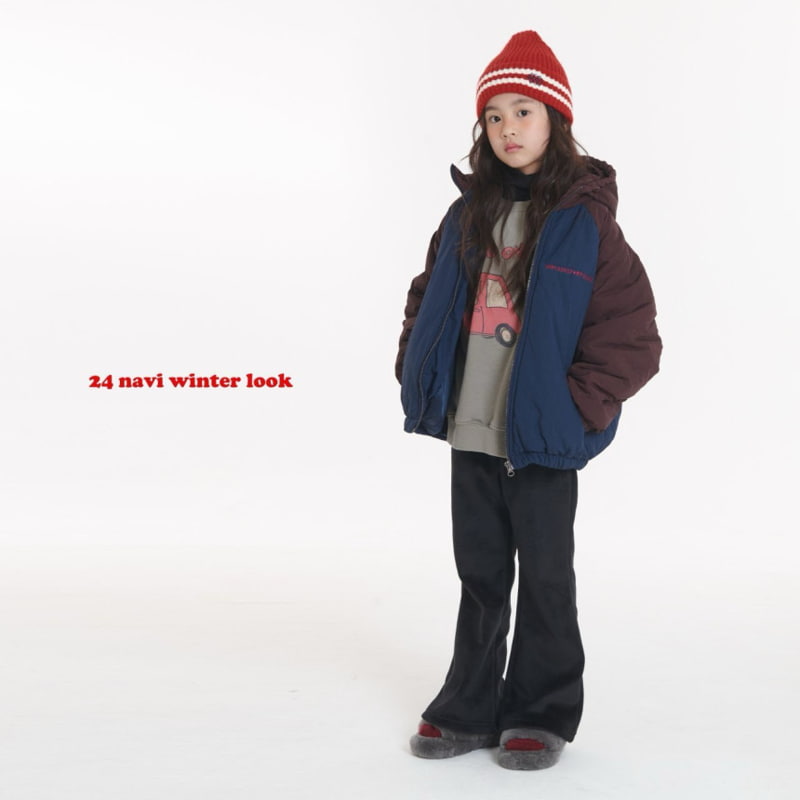 Navi - Korean Children Fashion - #littlefashionista - Winter Bootcut Pants - 10