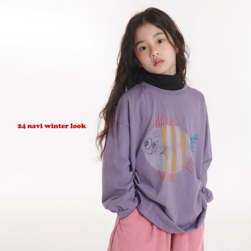 Navi - Korean Children Fashion - #littlefashionista - Mild Turtleneck Tee - 9