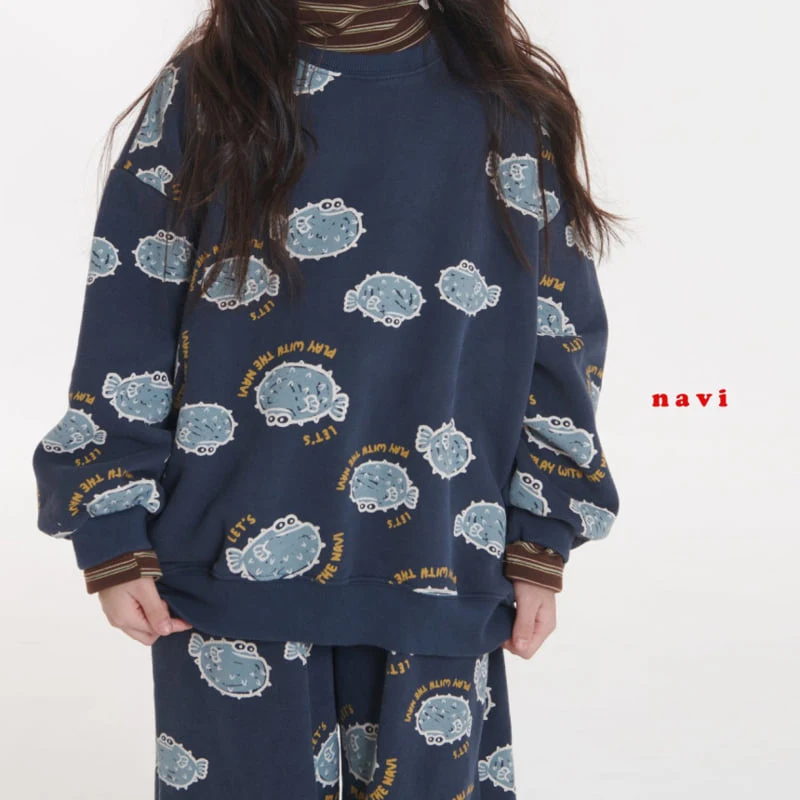 Navi - Korean Children Fashion - #littlefashionista - Fish Sweatshirt - 3