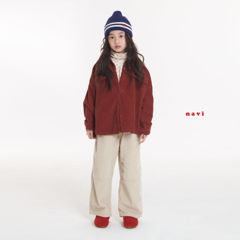 Navi - Korean Children Fashion - #littlefashionista - Milky Corduroy Pants - 2