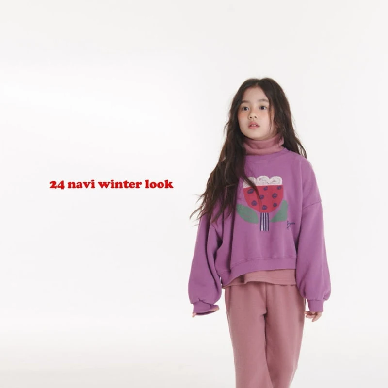 Navi - Korean Children Fashion - #magicofchildhood - Tulip Crop Sweatshirt - 8