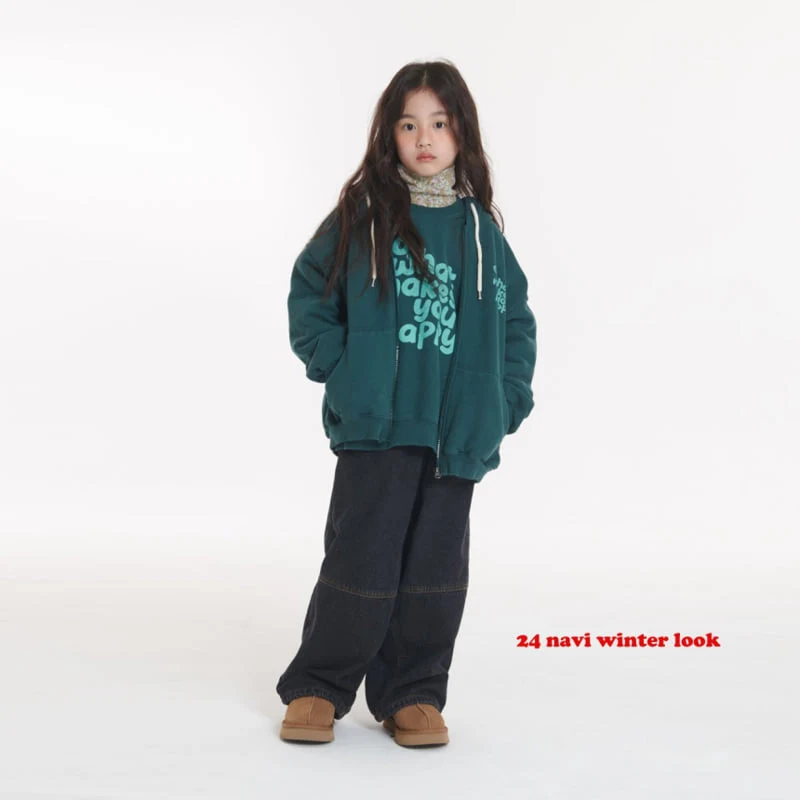 Navi - Korean Children Fashion - #minifashionista - Do What Hooded Zip-up Jacket - 3