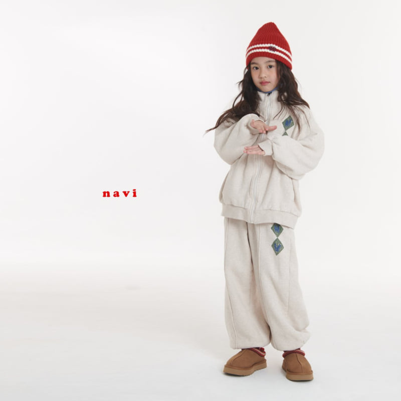 Navi - Korean Children Fashion - #prettylittlegirls - Plain Zip-up Jacket - 8