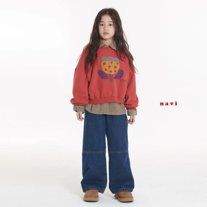 Navi - Korean Children Fashion - #todddlerfashion - Tulip Crop Sweatshirt - 11