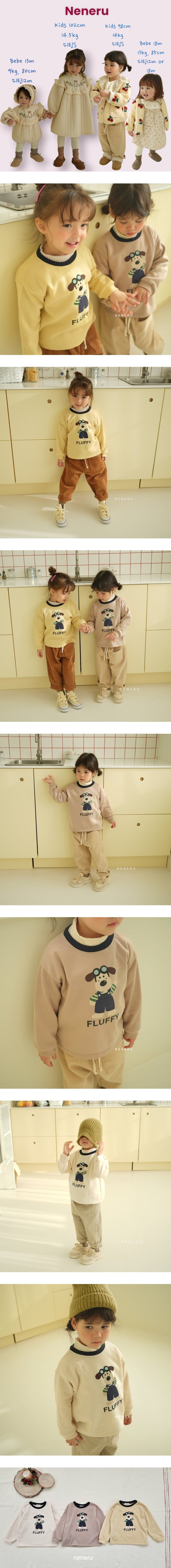 Neneru - Korean Baby Fashion - #babyoninstagram - Bebe Fluffy Tee