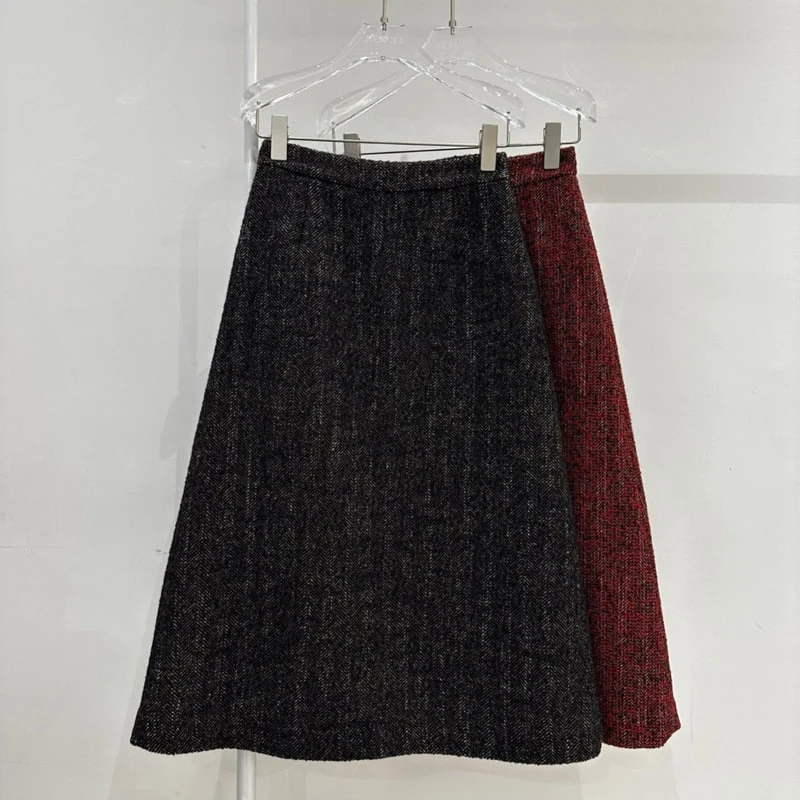 Neroli36 - Korean Women Fashion - #momslook - Herringbone Skirt