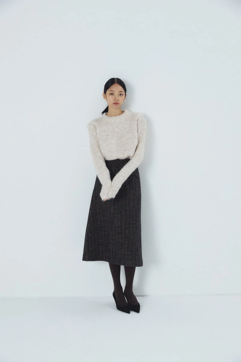 Neroli36 - Korean Women Fashion - #momslook - Herringbone Skirt - 5