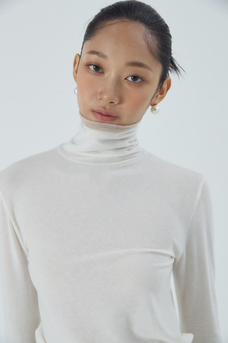 Neroli36 - Korean Women Fashion - #womensfashion - Wool Double Turtleneck Tee - 10