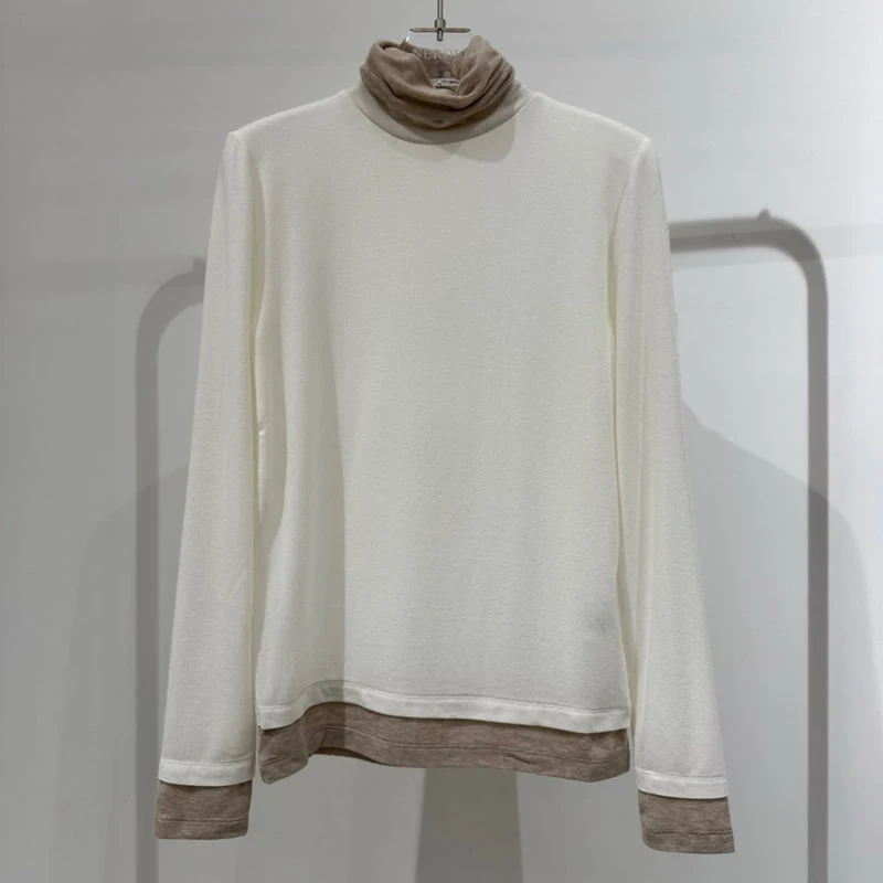 Neroli36 - Korean Women Fashion - #womensfashion - Wool Double Turtleneck Tee - 2