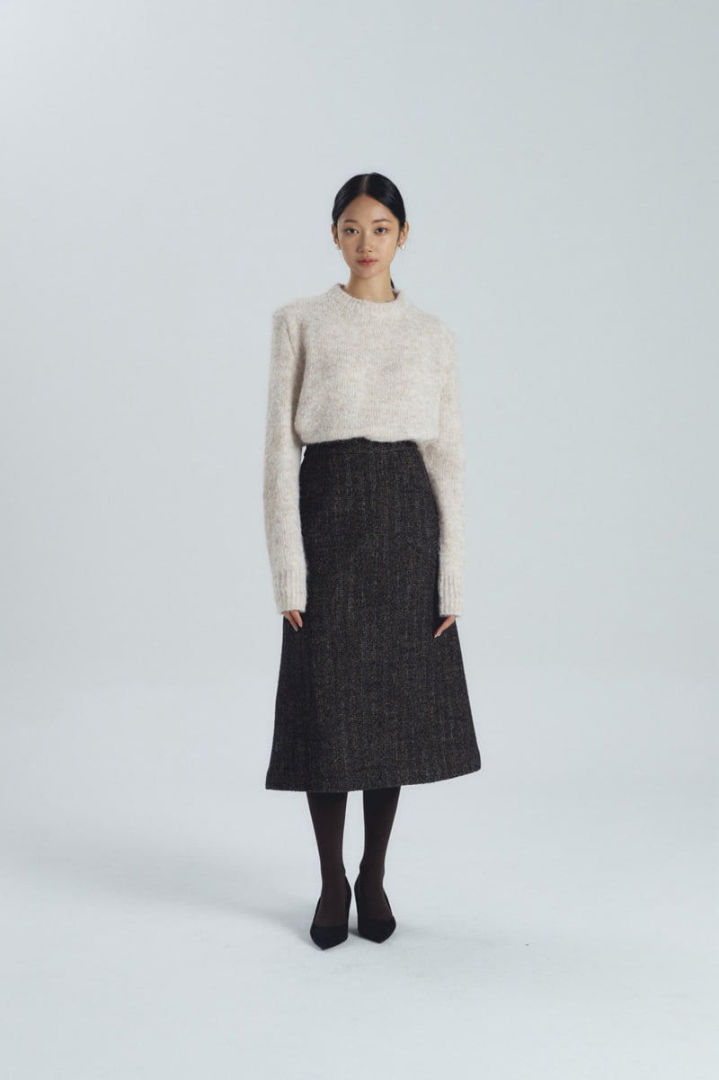 Neroli36 - Korean Women Fashion - #womensfashion - Wool Padded Knit Sweater - 8