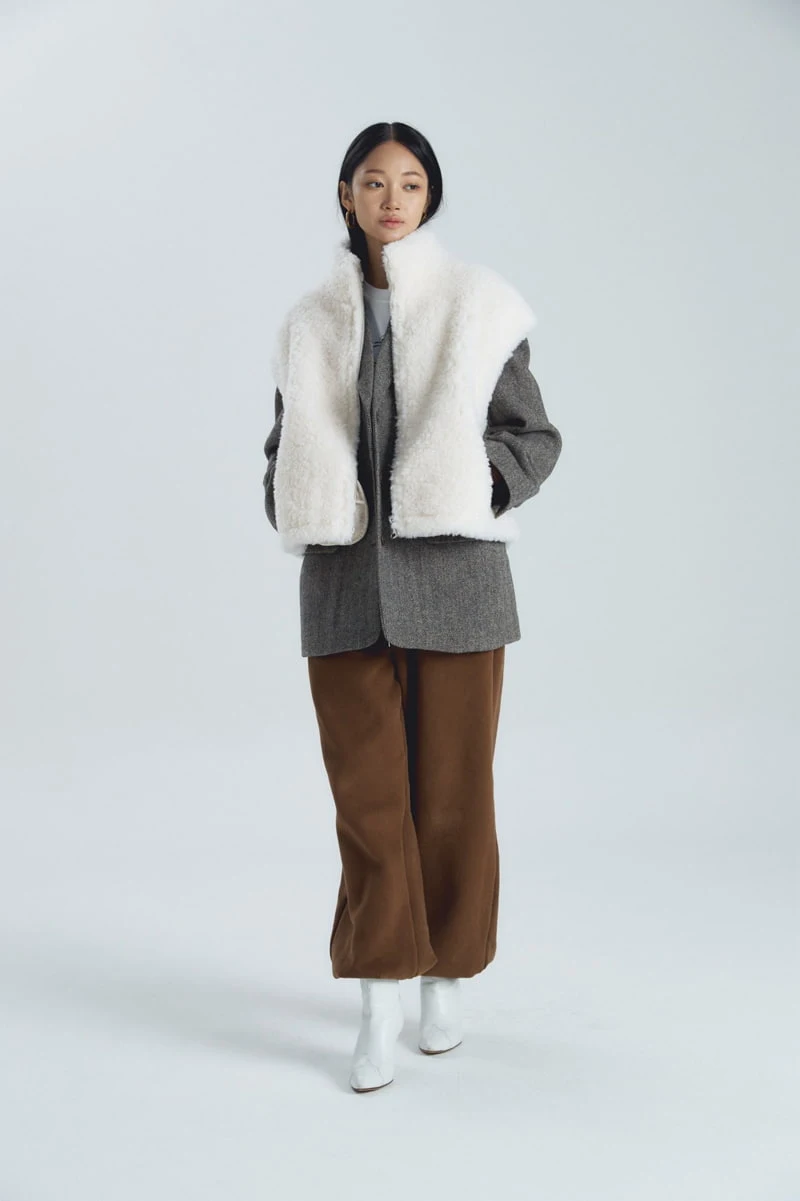 Neroli36 - Korean Women Fashion - #womensfashion - Wool Dumble Vest - 12