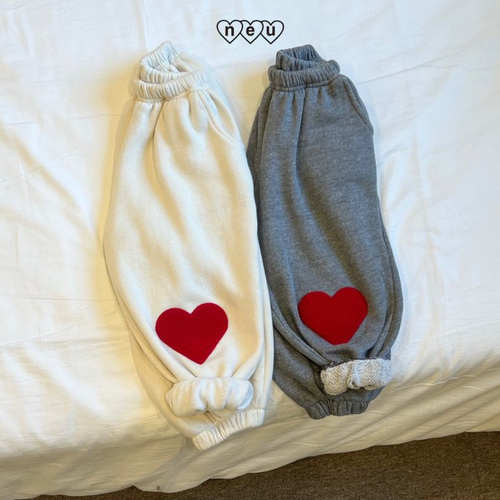 Neu - Korean Children Fashion - #Kfashion4kids - Heart Patch Pants - 6