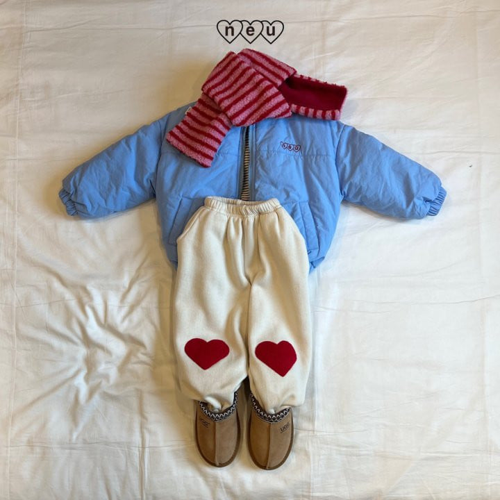 Neu - Korean Children Fashion - #kidsshorts - Heart Patch Pants - 3